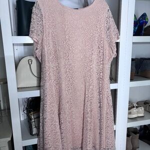 Torrid Pink Lace Dress